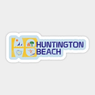 Huntington Beach Vintage Sticker